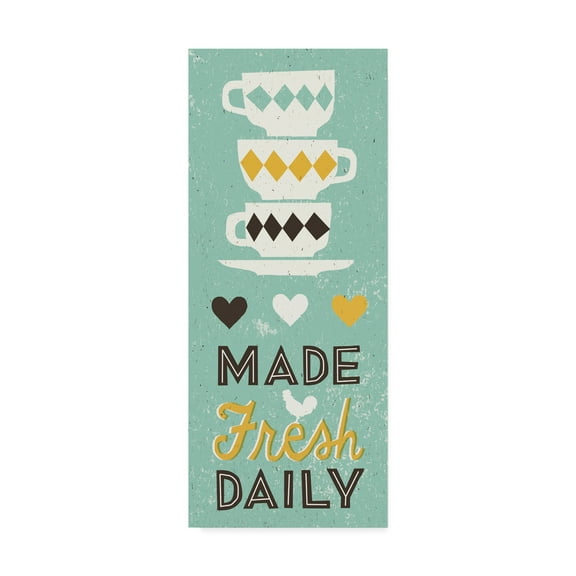 Trademark Fine Art 'Made Fresh Daily V2 Panel' Canvas Art by Michael Mullan
