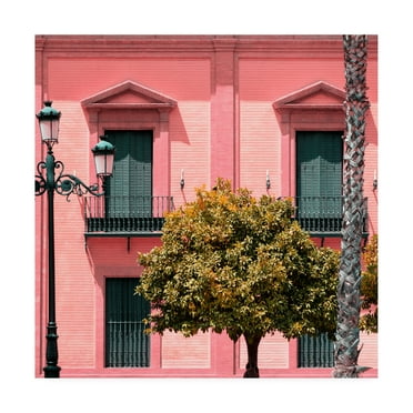 Trademark Fine Art 'Made in Spain 3 Spanish Pink Architecture' Canvas Art by Philippe Hugonnard