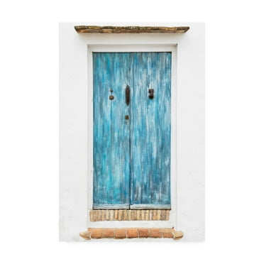 Trademark Fine Art 'Made in Spain Old Blue Door' Canvas Art by Philippe Hugonnard