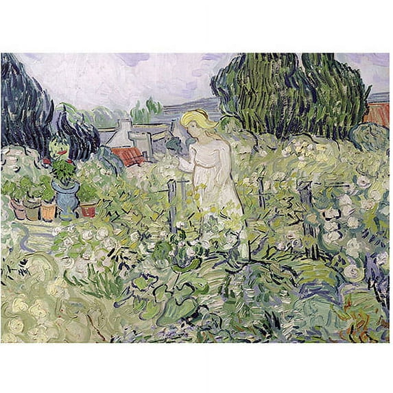 Trademark Fine Art "Mademoiselle Gachet at Auvers-sur-Oise" Canvas Art by Vincent van Gogh