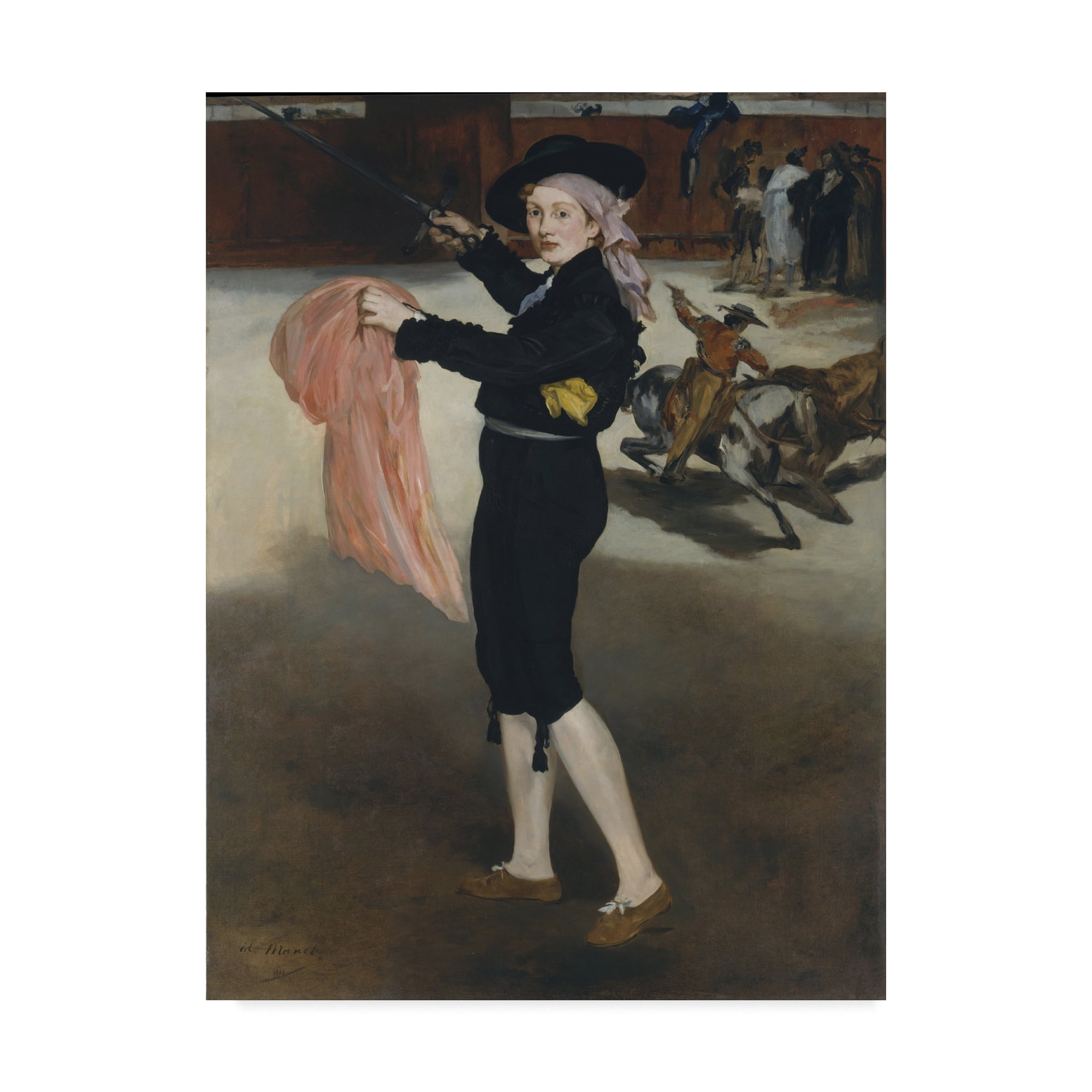Trademark Fine Art 'Mademoiselle V In The Costume Of An Espada' Canvas Art by Edouard Manet