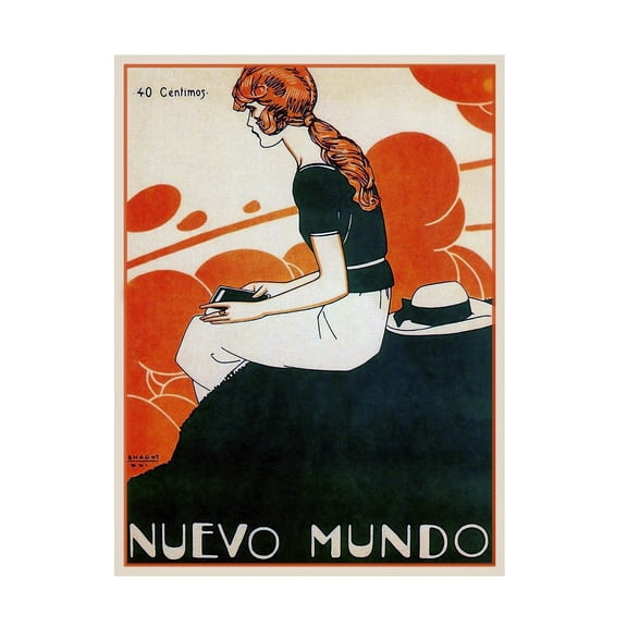 Trademark Fine Art Vintage Lavoie Mag 11 Canvas Wall Art - 14x19