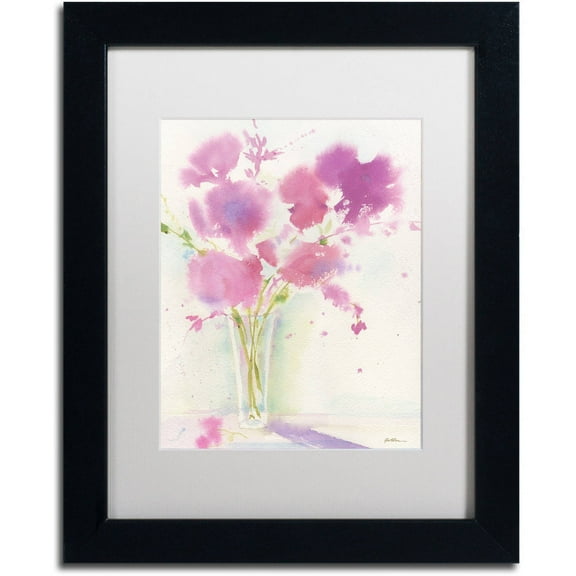 Trademark Fine Art 'Magenta Hues' Canvas Art by Sheila Golden, White Matte, Black Frame