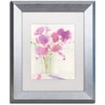 thumbnail image 1 of Trademark Fine Art 'Magenta Hues' Canvas Art by Sheila Golden, White Matte, Silver Frame, 1 of 4
