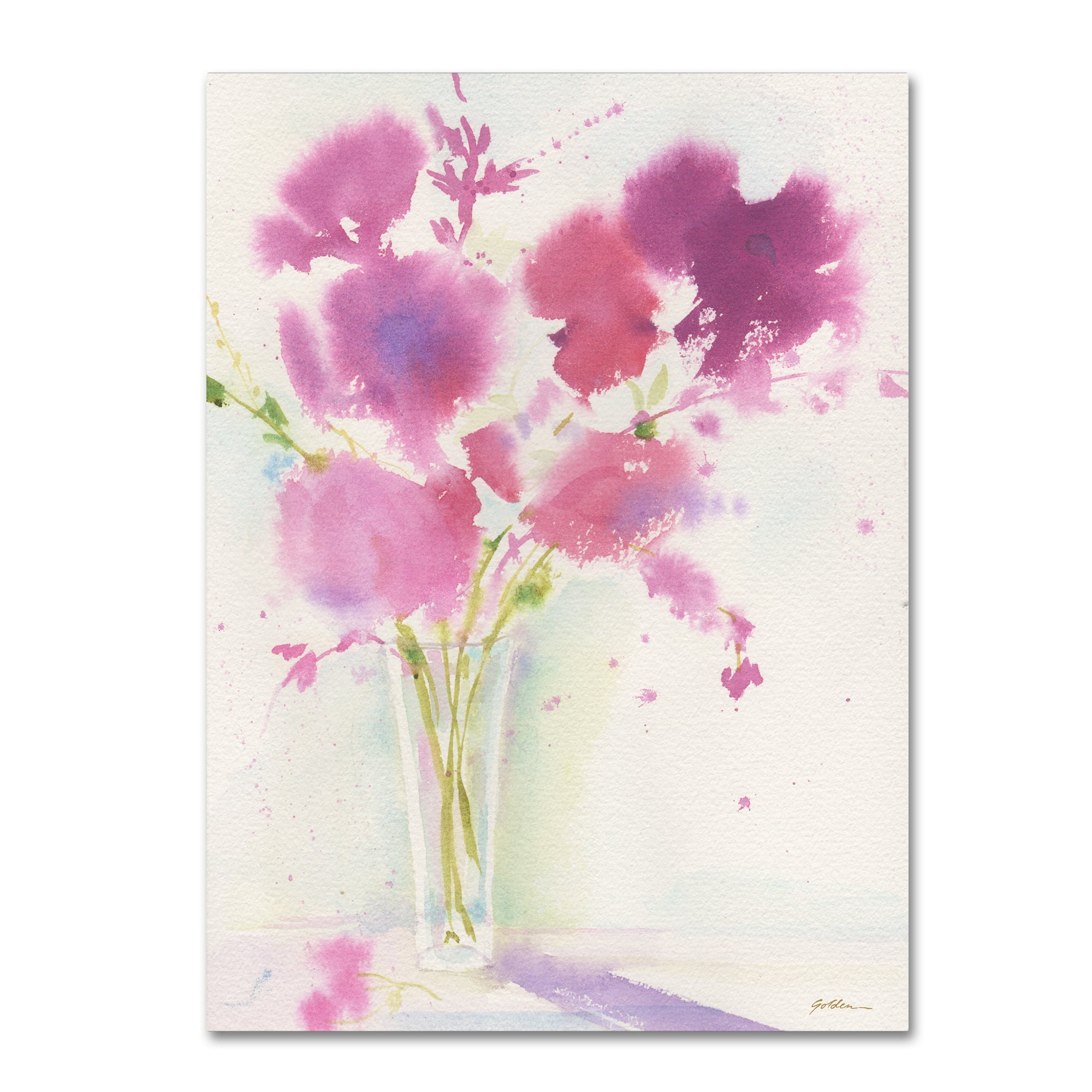 Sheila Golden 'Magenta Hues' Canvas Art 18 x 24