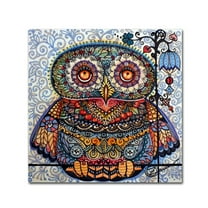 Trademark Fine Art 'Magic Graphic Owl' Canvas Art by Oxana Ziaka