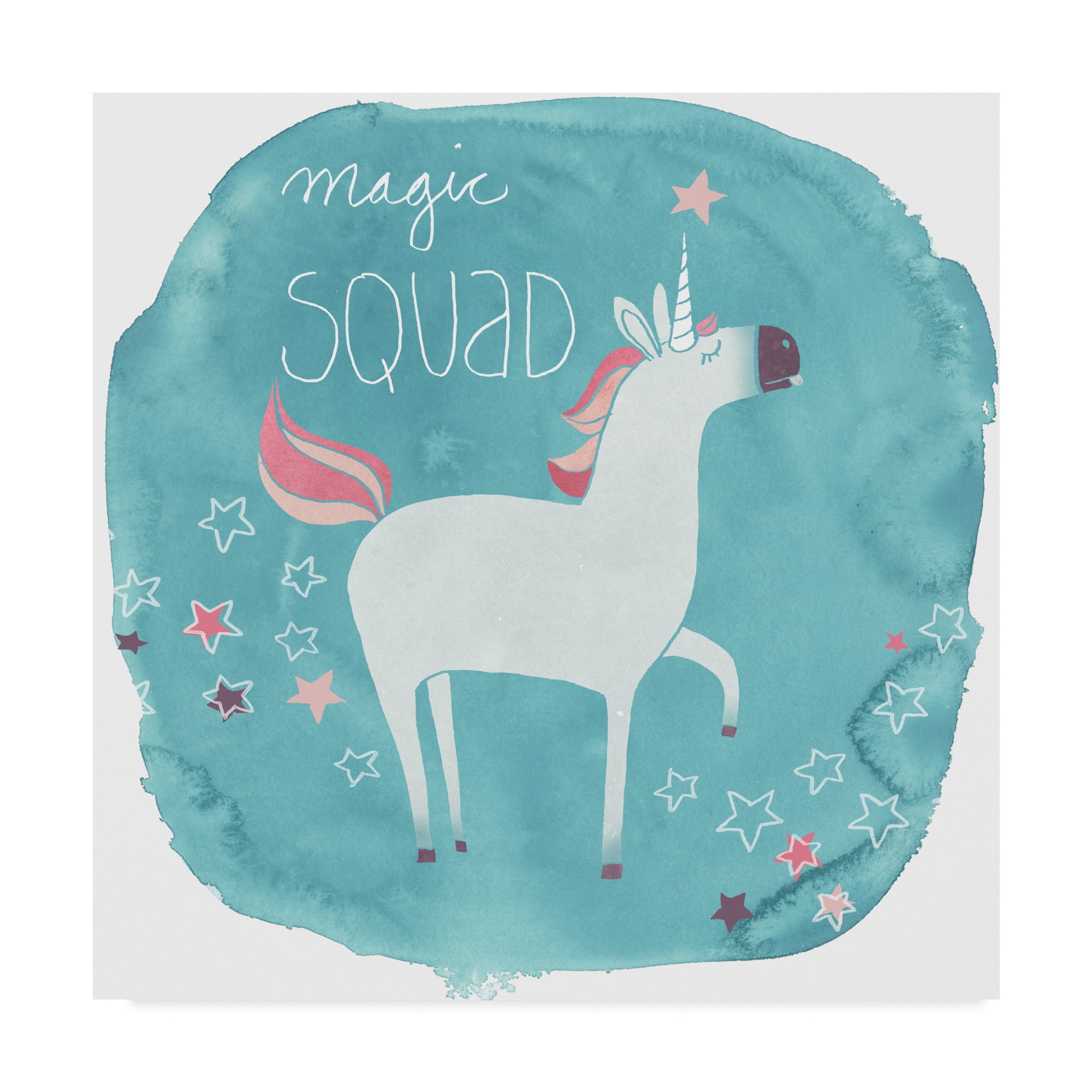 Trademark Fine Art 'Magic Unicorn Squad III' Canvas Art by June Erica Vess