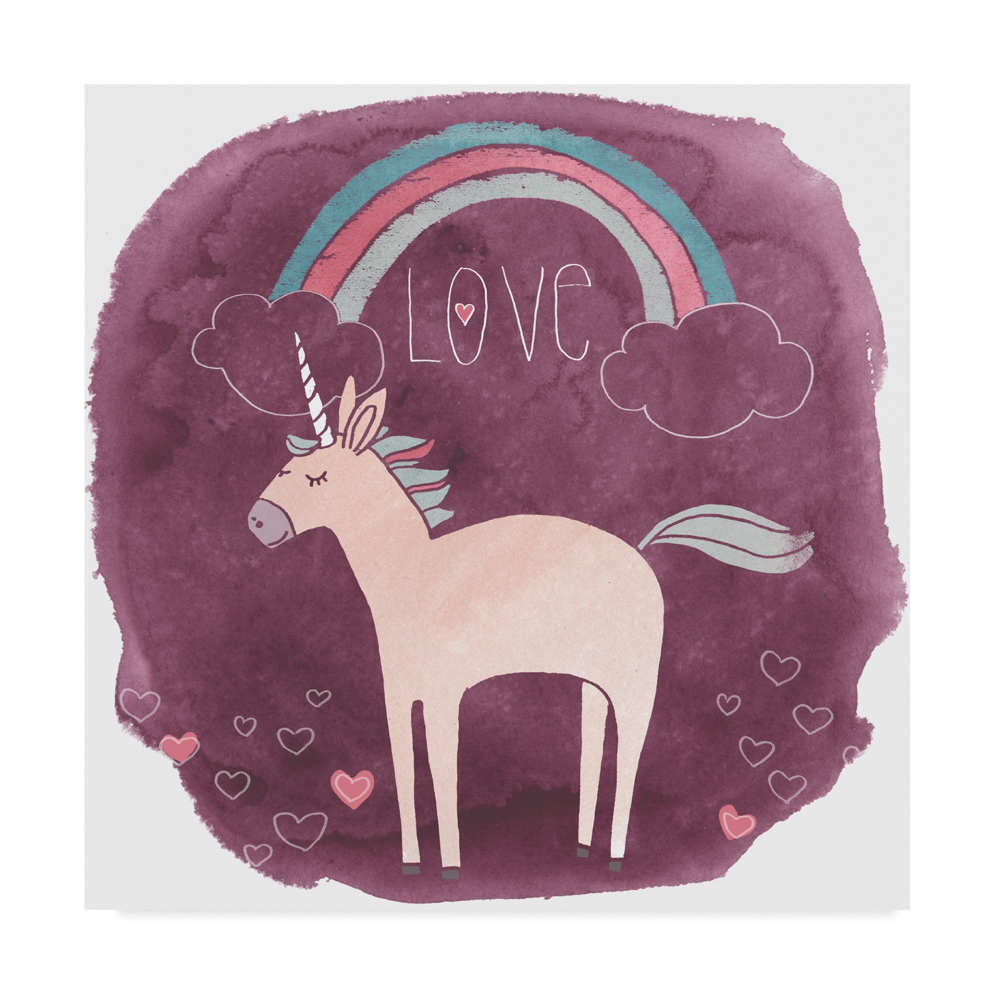 Trademark Fine Art 'Magic Unicorn Squad IV' Canvas Art by June Erica Vess