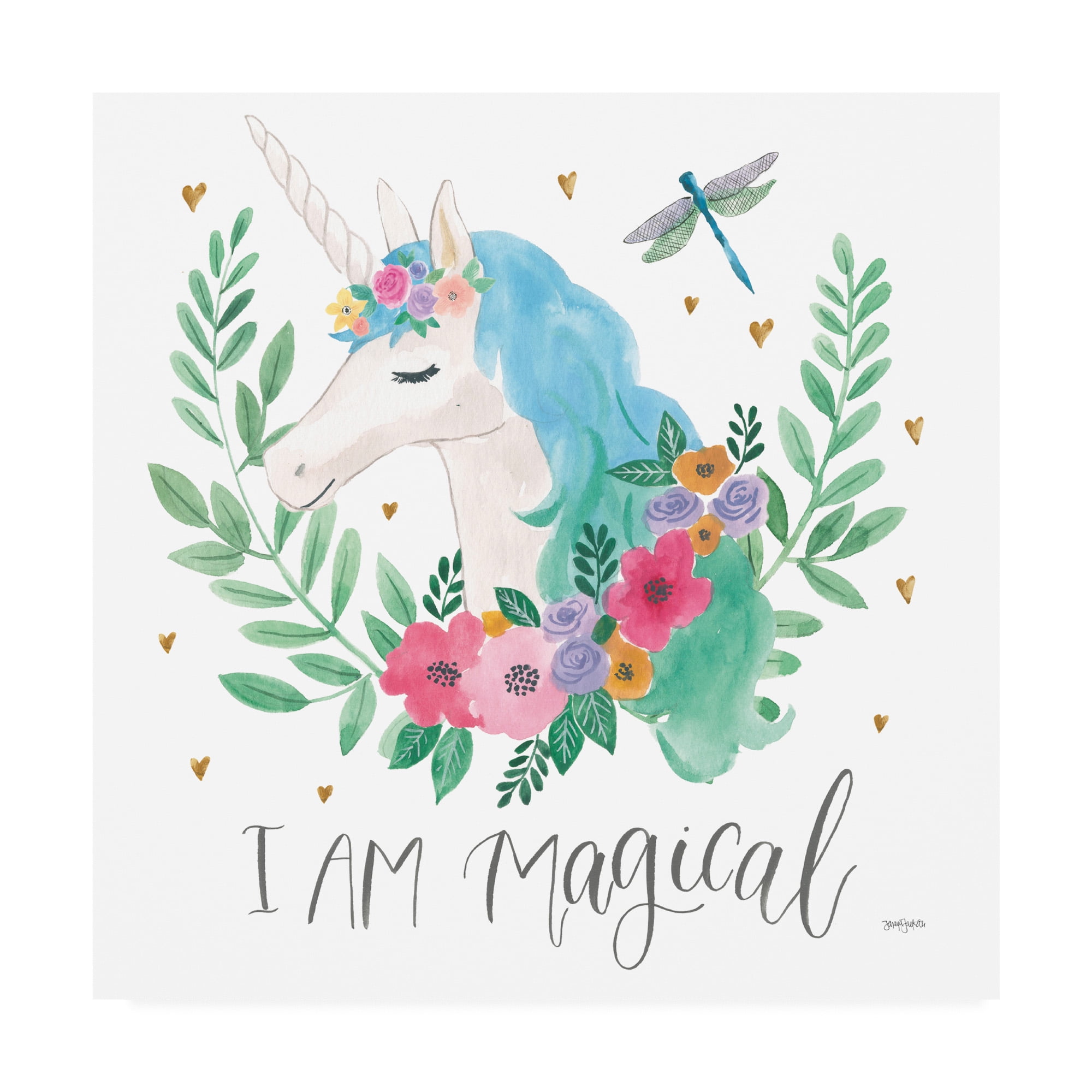 Trademark Fine Art 'Magical Friends IV Dragonfly' Canvas Art by Jenaya Jackson