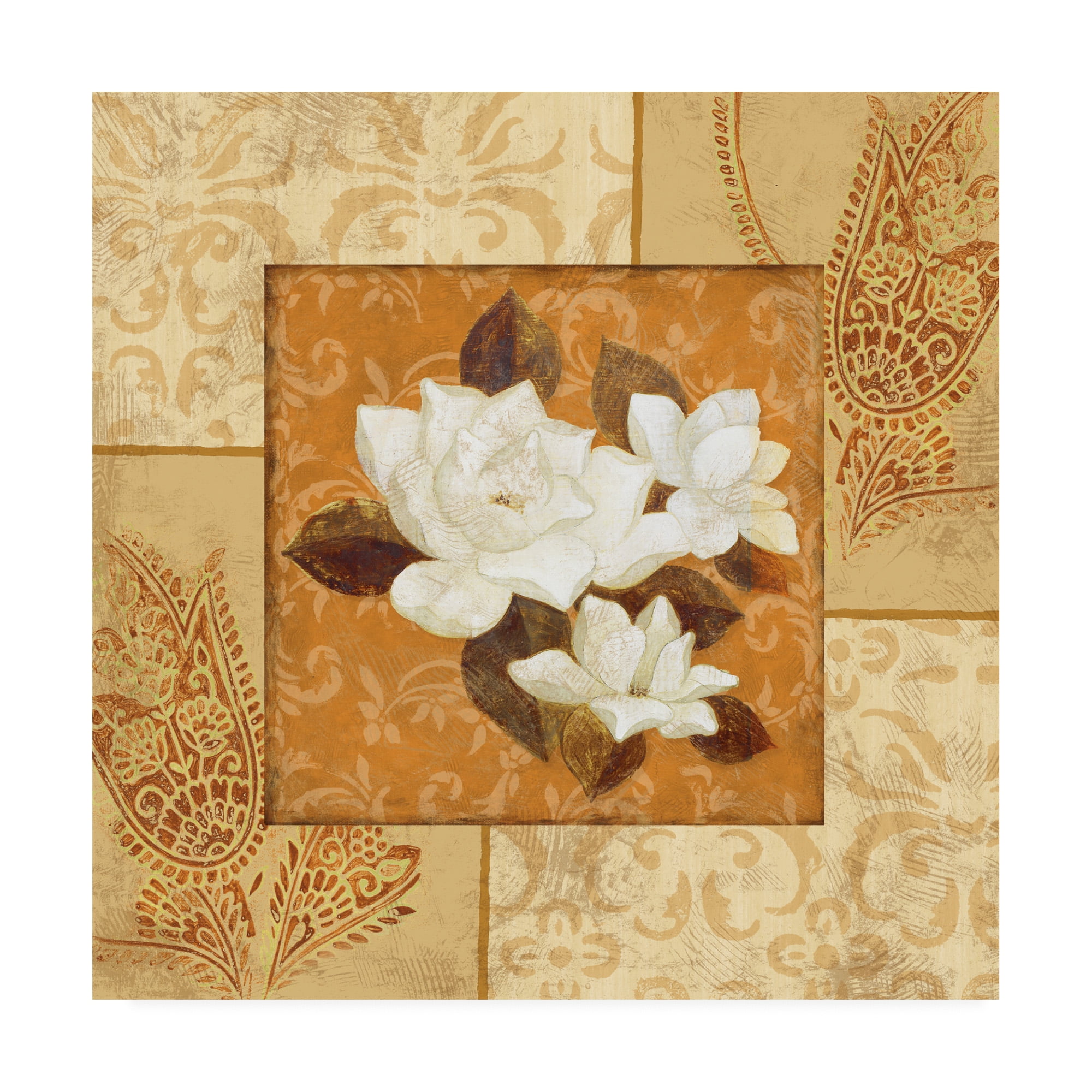 Trademark Fine Art 'Magnolia 1 Beige' Canvas Art by Pablo Esteban