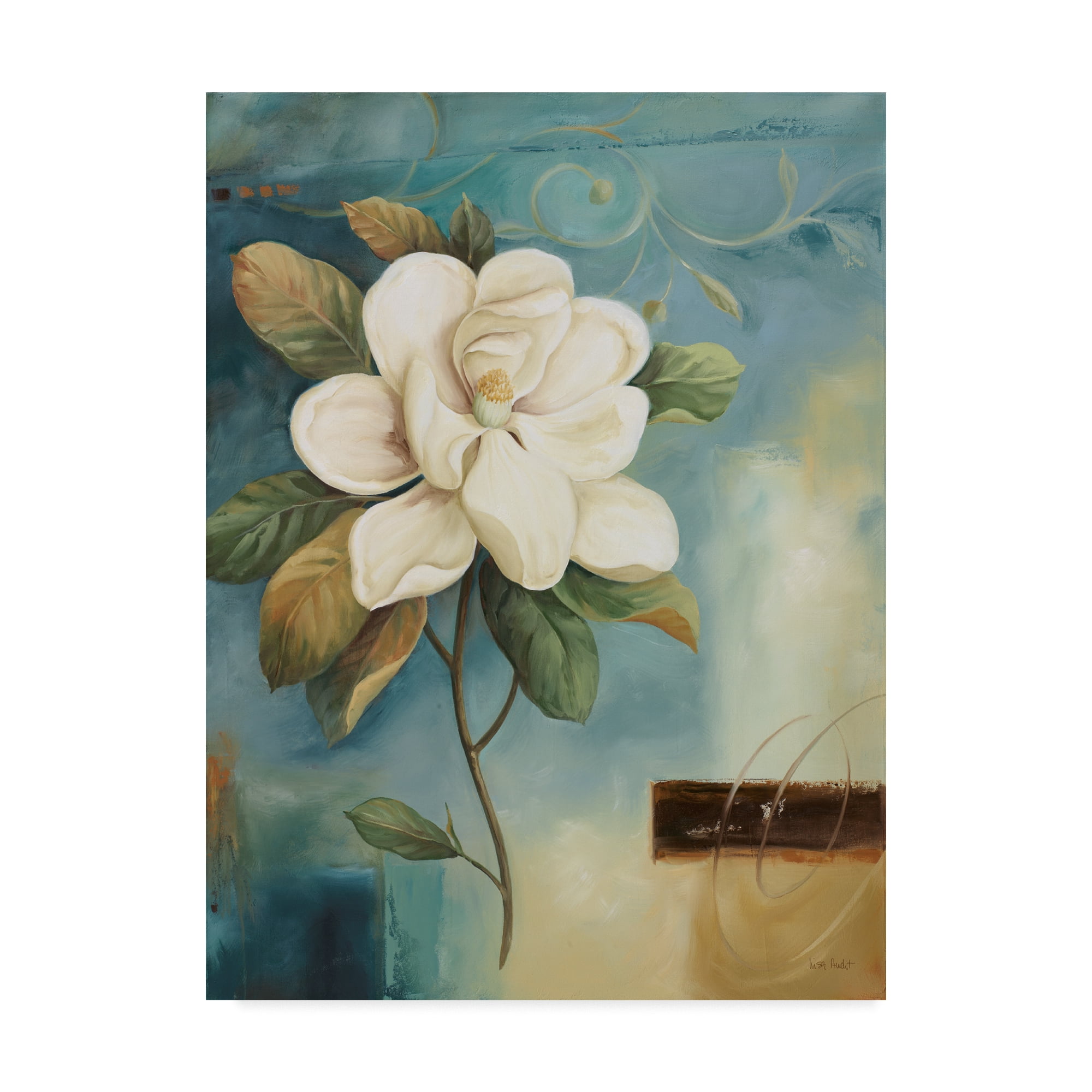 Trademark Fine Art 'Magnolia Abstract I' Canvas Art by Lisa Audit