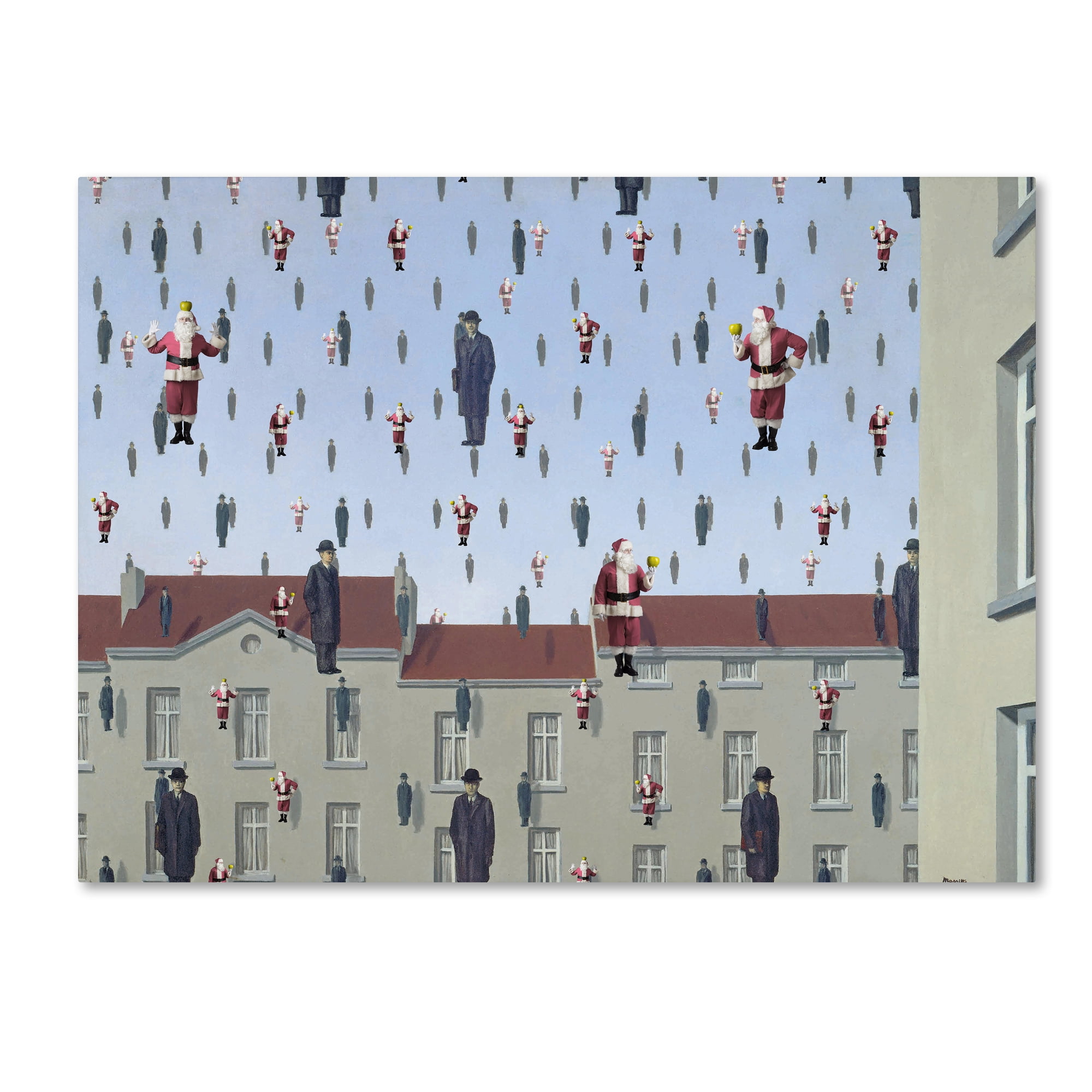 Trademark Fine Art 'Magritte - Golconda' Canvas Art by Ed Wheeler