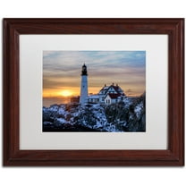 Trademark Fine Art "Maine Classic" Canvas Art by Michael Blanchette Photography White Matte, Wood Frame