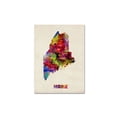 thumbnail image 1 of Trademark Fine Art "Maine Map" Canvas Wall Art by Michael Tompsett, 1 of 4