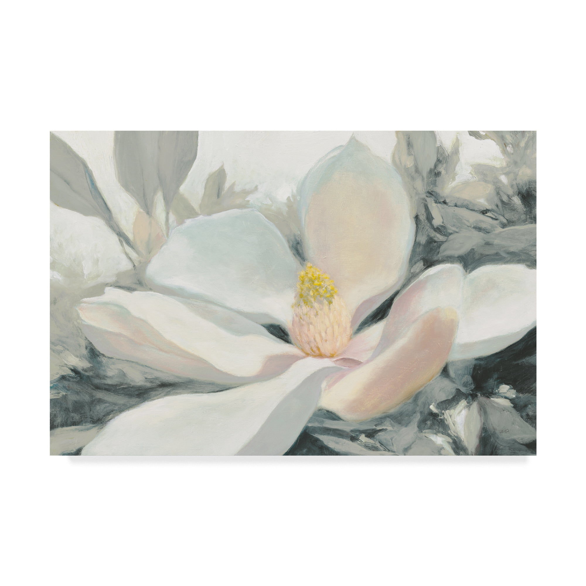 Trademark Fine Art 'Majestic Magnolia Green Gray Crop' Canvas Art by Julia Purinton
