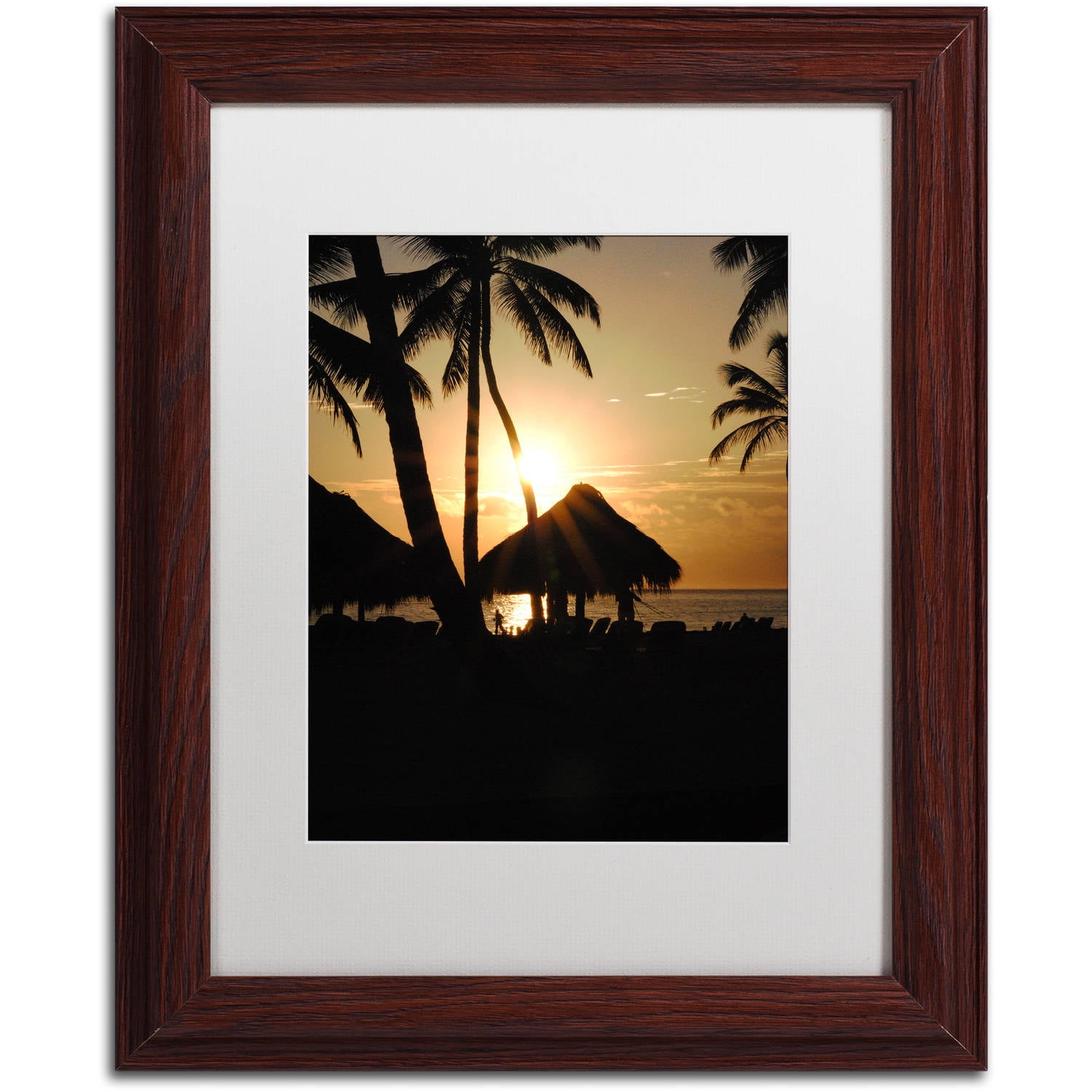 Trademark Fine Art "Majical" Canvas Art by Monica Mize, White Matte, Wood Frame
