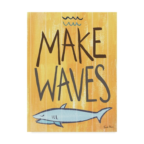 Trademark Fine Art 'Make Waves IV' Canvas Art by Farida Zaman