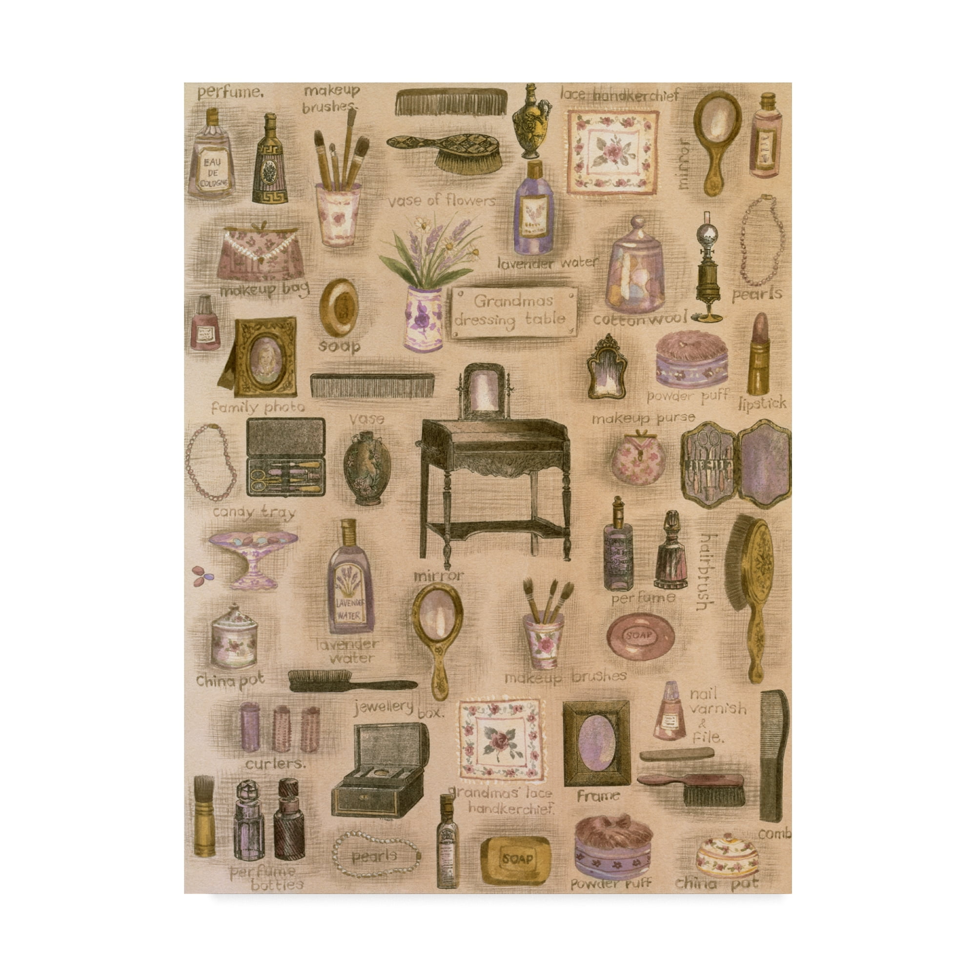 Trademark Fine Art 'Makeup Scrap' Canvas Art by Hope Street Designs