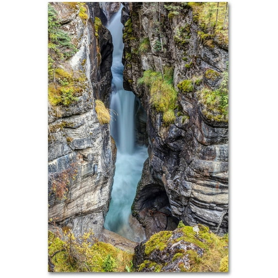 Trademark Fine Art 'Maligne Canyon' Canvas Art by Pierre Leclerc