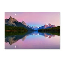 Trademark Fine Art 'Maligne Lake' Canvas Art by Yan Zhang