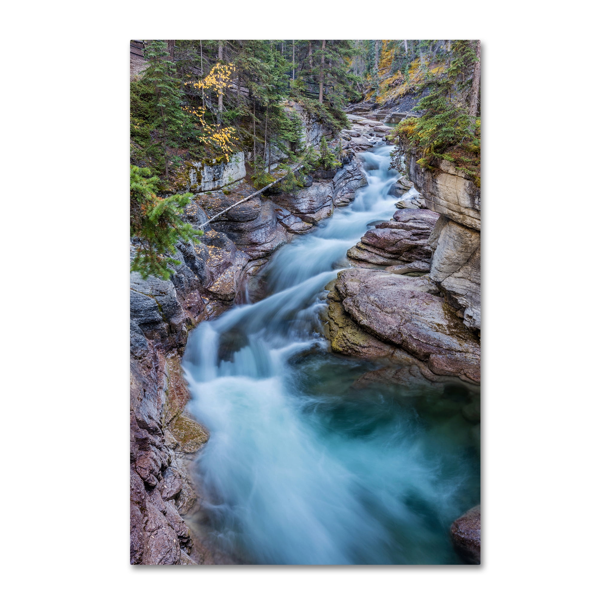 Trademark Fine Art 'Maligne River' Canvas Art by Pierre Leclerc