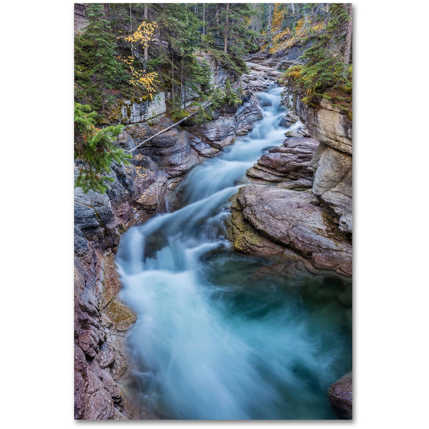 Trademark Fine Art 'Maligne River' Canvas Art by Pierre Leclerc