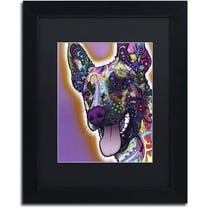 Trademark Fine Art "Malinois" Canvas Art by Dean Russo, Black Matte, Black Frame