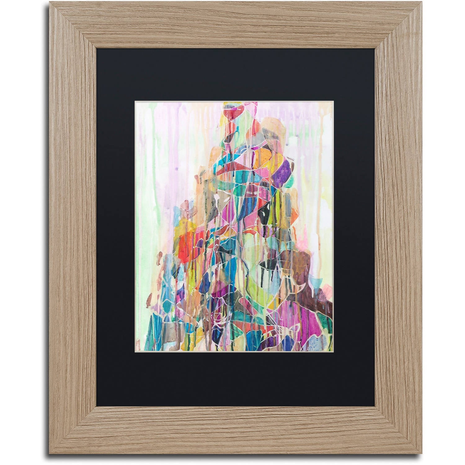 Trademark Fine Art "Manaslu" Canvas Art by Lauren Moss Black Matte, Birch Frame