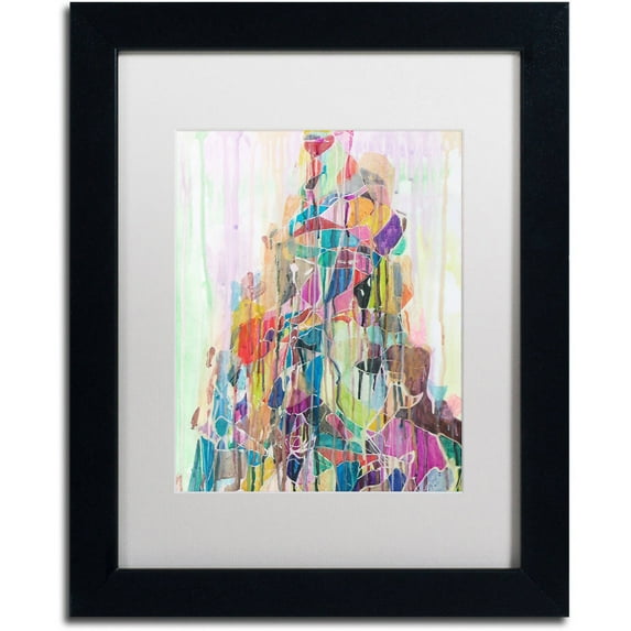 Trademark Fine Art "Manaslu" Canvas Art by Lauren Moss White Matte, Black Frame