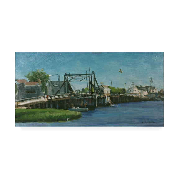 Trademark Fine Art 'Manasquan Bridge' Canvas Art by Michael Budden