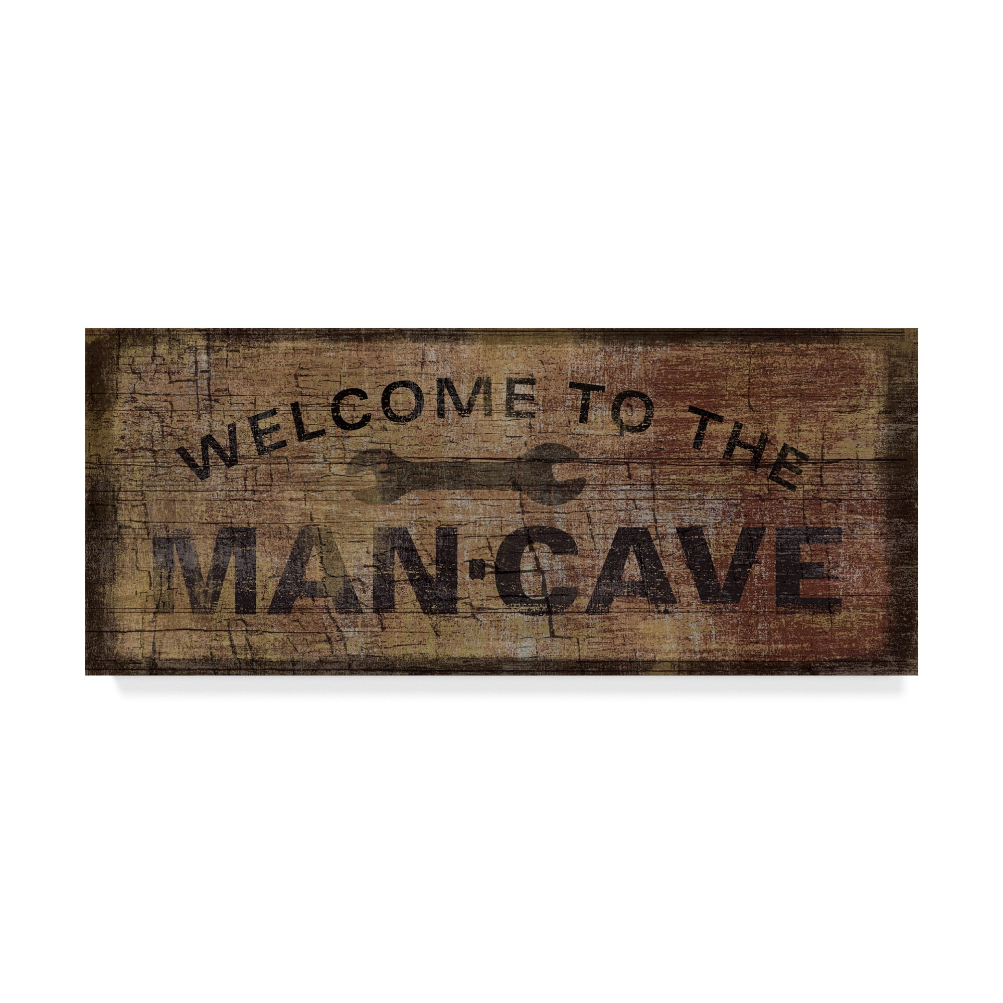 Trademark Fine Art 'Mancave with Wrench' Canvas Art by Art Licensing Studio