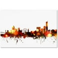 thumbnail image 1 of Trademark Fine Art "Manchester England Skyline Red" Canvas Art by Michael Tompsett, 1 of 3