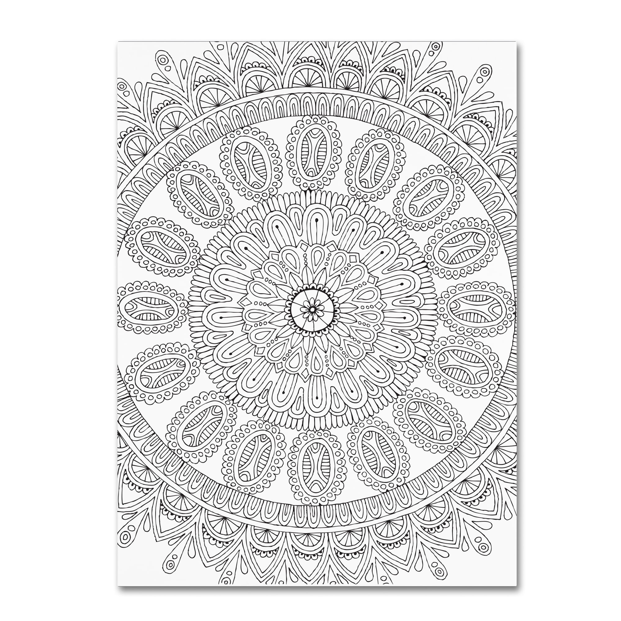 Trademark Fine Art "Mandala" Canvas Art by Hello Angel