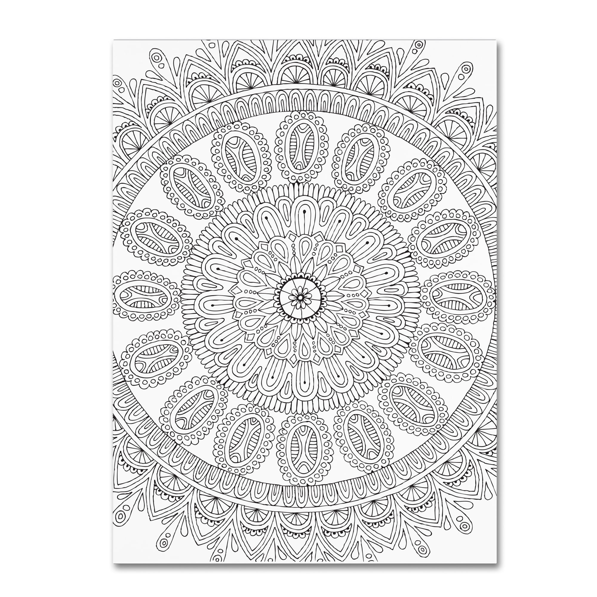 Trademark Fine Art "Mandala" Canvas Art by Hello Angel
