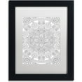 thumbnail image 1 of Trademark Fine Art "Mandala One" Canvas Art by Hello Angel, White Matte, Black Frame, 1 of 4