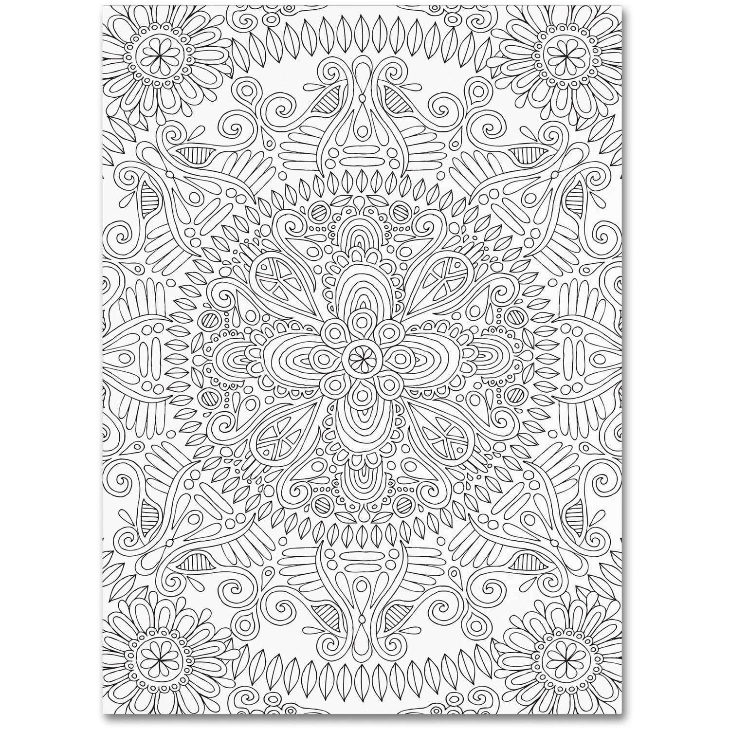 Trademark Fine Art "Mandala One" Canvas Art by Hello Angel