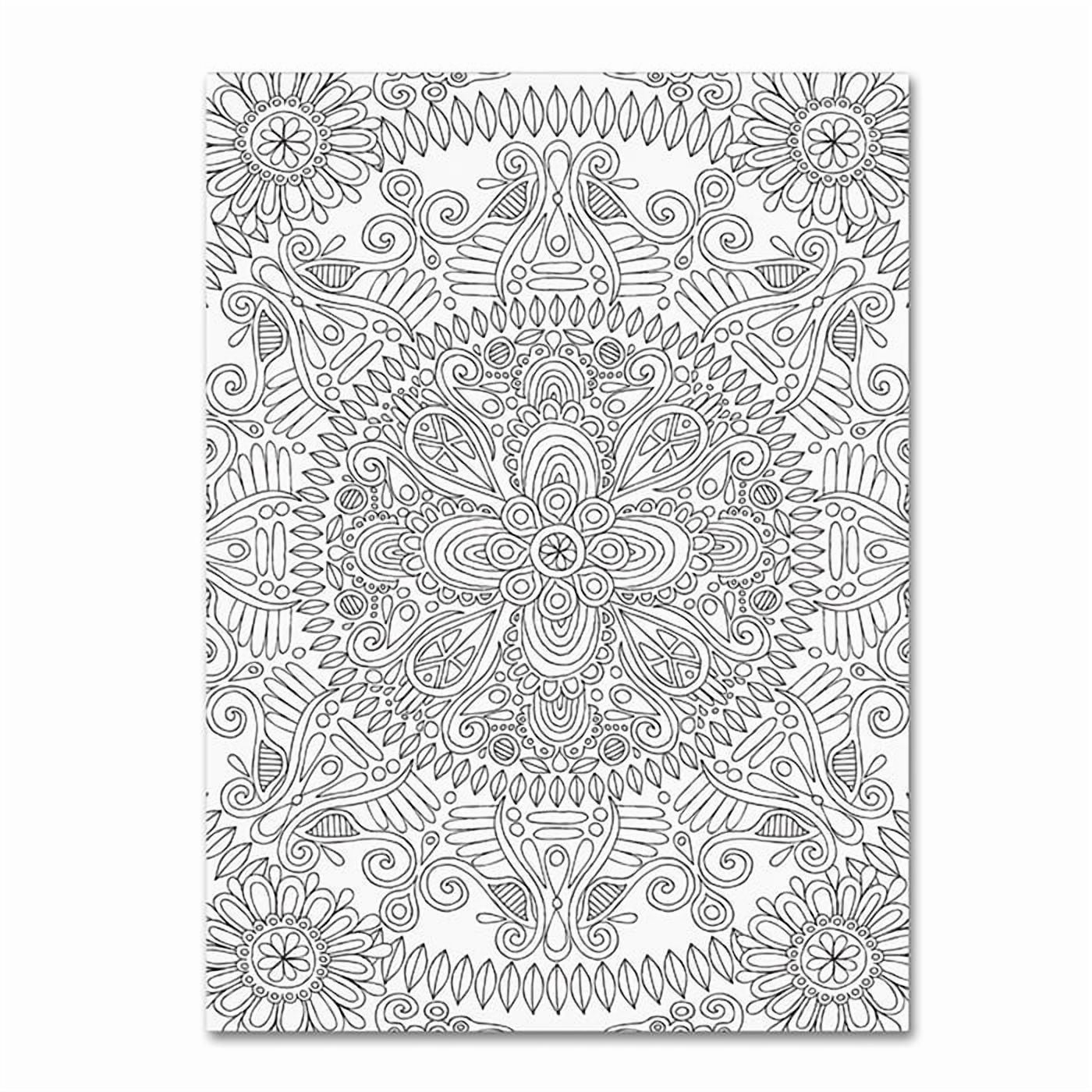 Trademark Fine Art "Mandala One" Canvas Art by Hello Angel