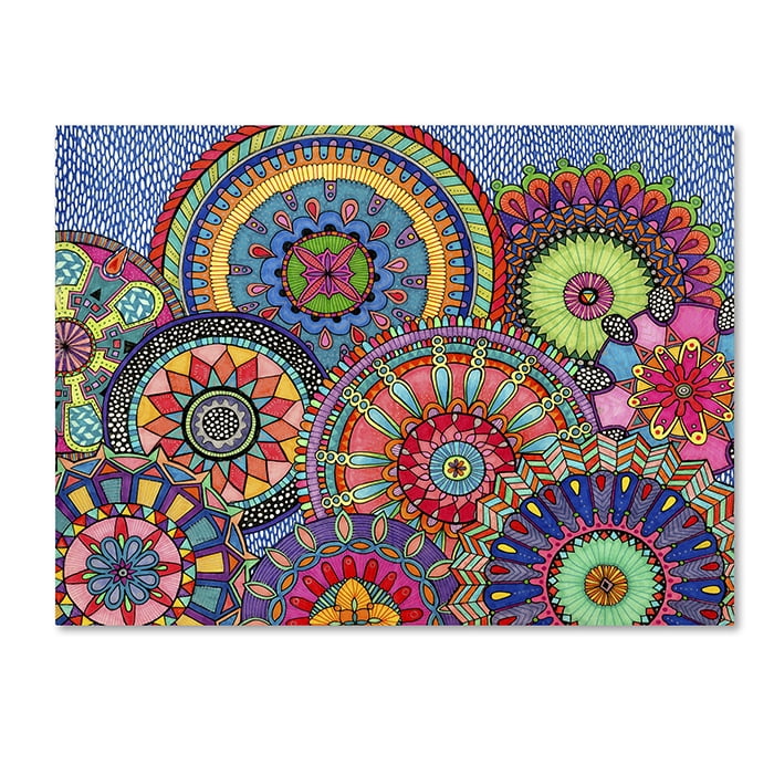 Trademark Fine Art "Mandala Parade" Canvas Art by Hello Angel