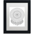 thumbnail image 1 of Trademark Fine Art "Mandalafeather Dreamcatcher" Canvas Art by Hello Angel, White Matte, Black Frame, 1 of 4