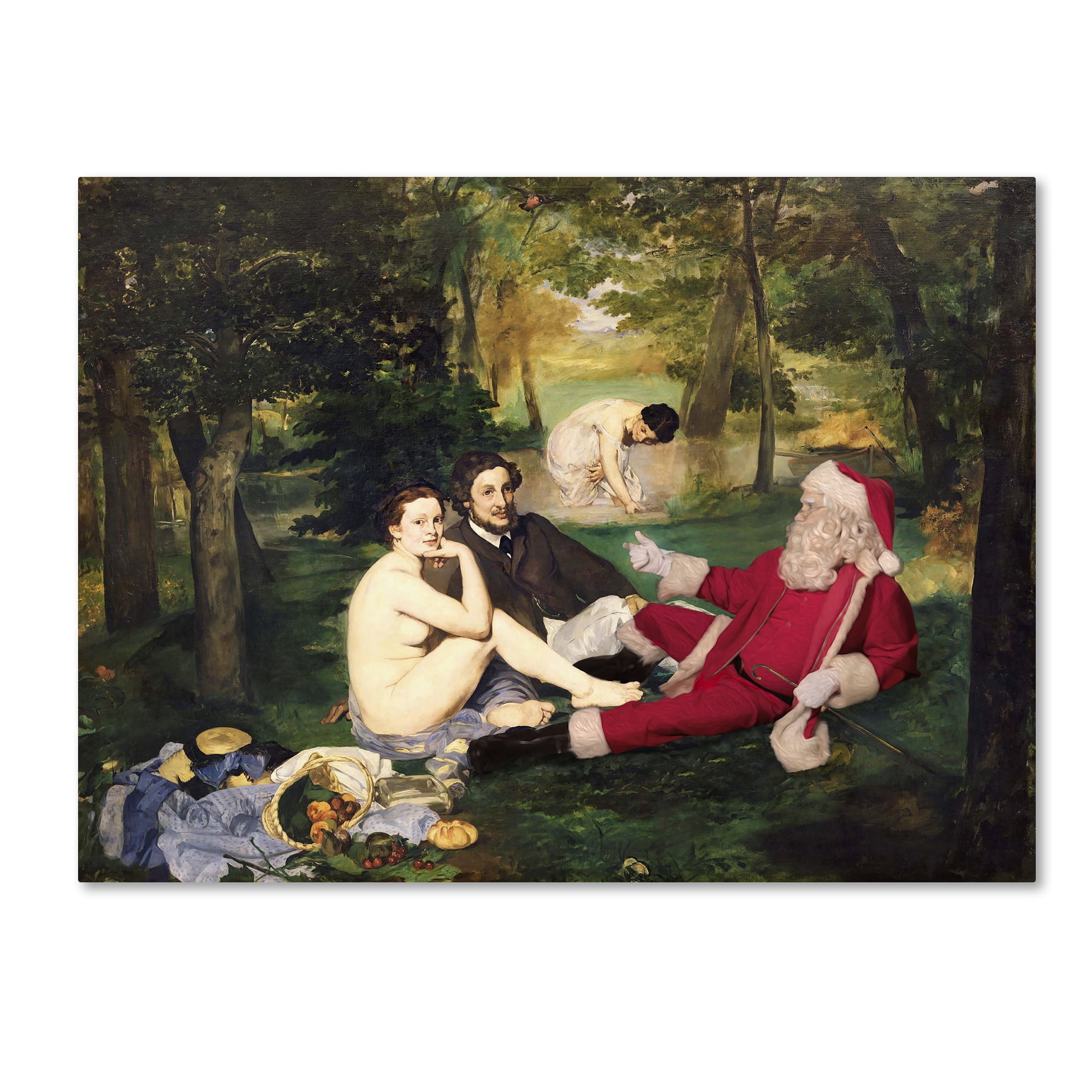 Trademark Fine Art 'Manet-Le De?jeuner Sur Lherbe' Canvas Art by Ed Wheeler