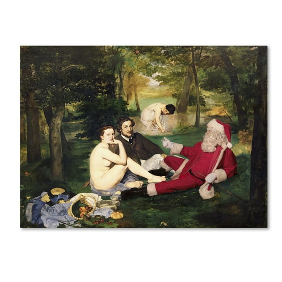 Trademark Fine Art 'Manet-Le De?jeuner Sur Lherbe' Canvas Art by Ed Wheeler