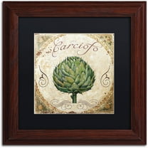 Trademark Fine Art "Mangia III" Canvas Art by Color Bakery Black Matte, Wood Frame