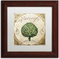 Trademark Fine Art "Mangia III" Canvas Art by Color Bakery White Matte, Wood Frame