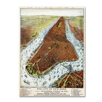 Trademark Fine Art 'Manhattan 1879' Canvas Art by Vintage Lavoie
