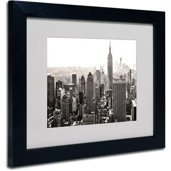 Trademark Fine Art "Manhattan" Matted Framed Art by CATeyes