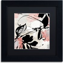 Trademark Fine Art "Manifesto with Coral" Canvas Art by Color Bakery Black Matte, Black Frame