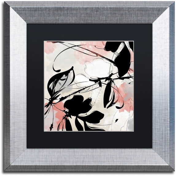 Trademark Fine Art "Manifesto with Coral" Canvas Art by Color Bakery Black Matte, Silver Frame
