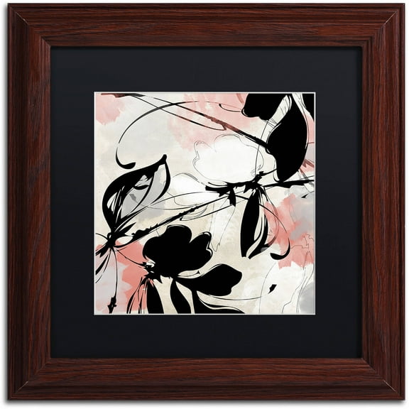 Trademark Fine Art "Manifesto with Coral" Canvas Art by Color Bakery Black Matte, Wood Frame