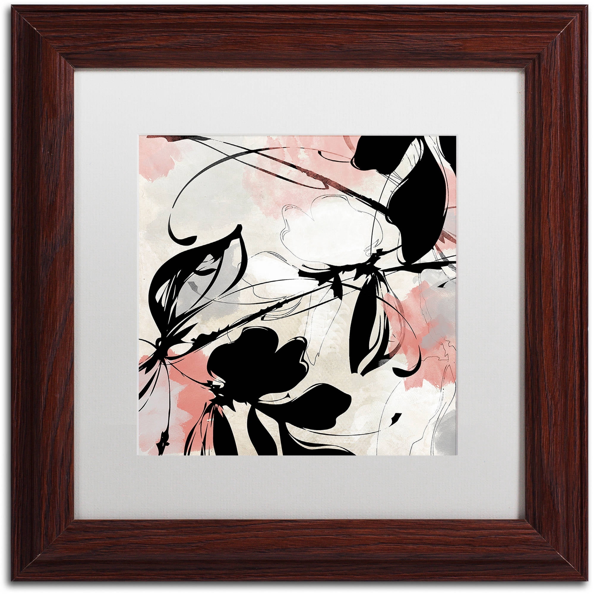 Trademark Fine Art "Manifesto with Coral" Canvas Art by Color Bakery White Matte, Wood Frame