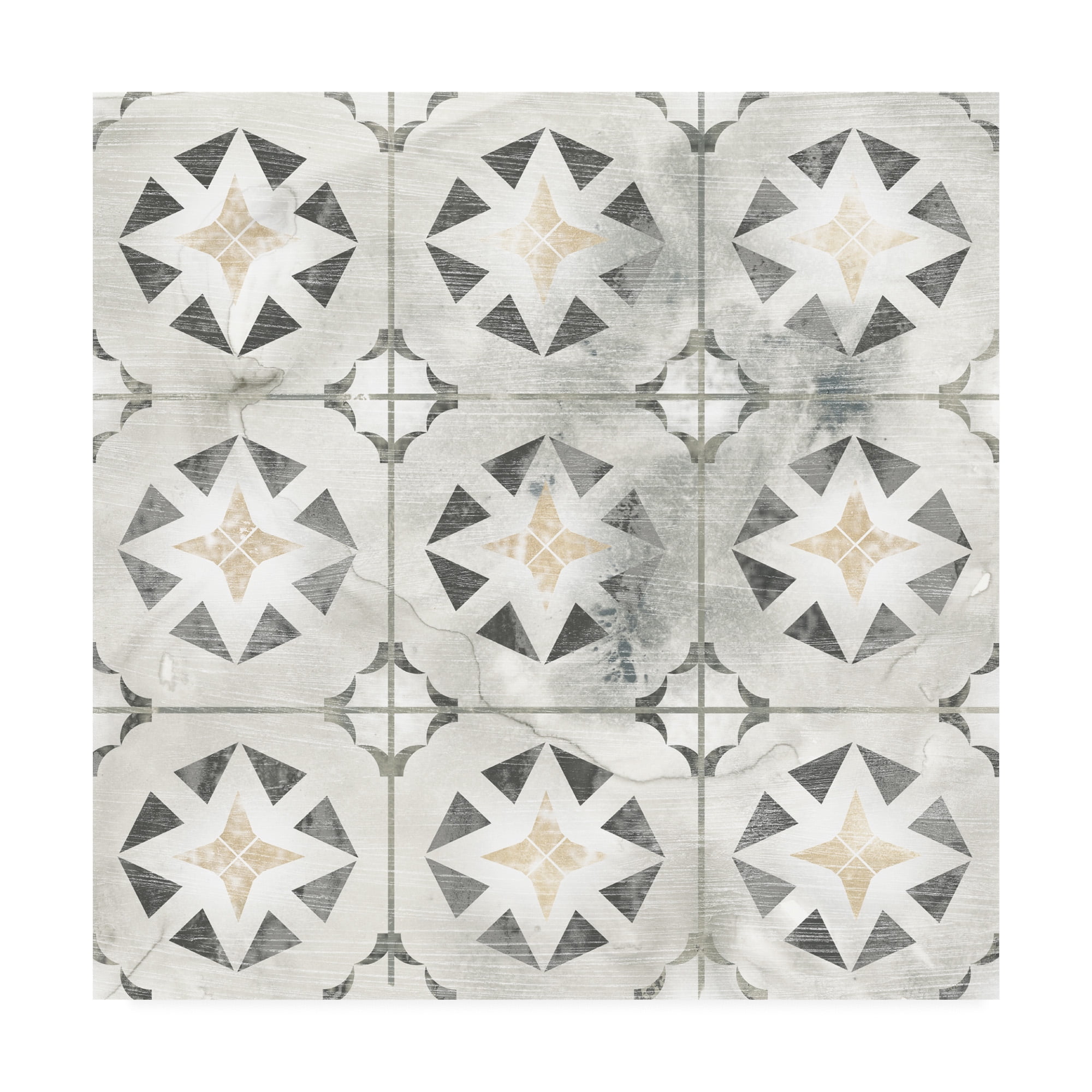 Trademark Fine Art 'Marble Tile Design II' Canvas Art by June Erica Vess